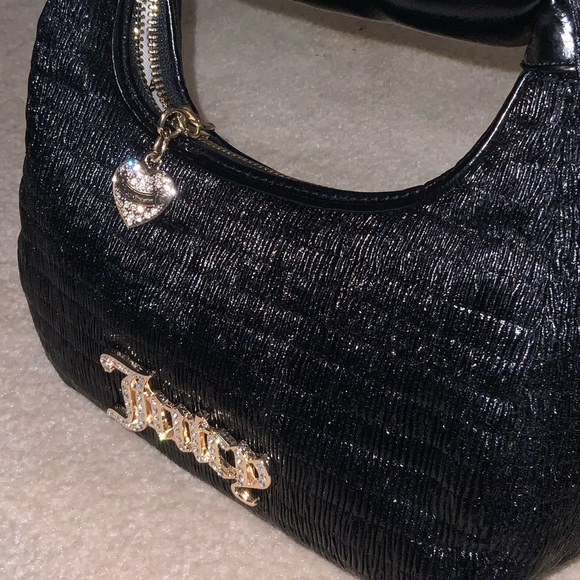 Juicy Couture Black Mini Bag with Gold Accents - Picture 5 of 5
